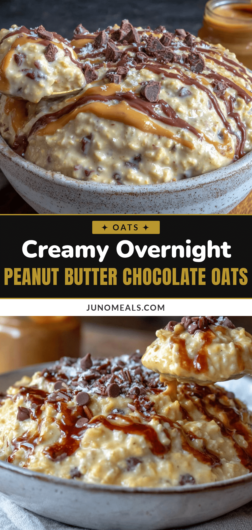 creamy overnight peanut butter chocolate chip oats recipe