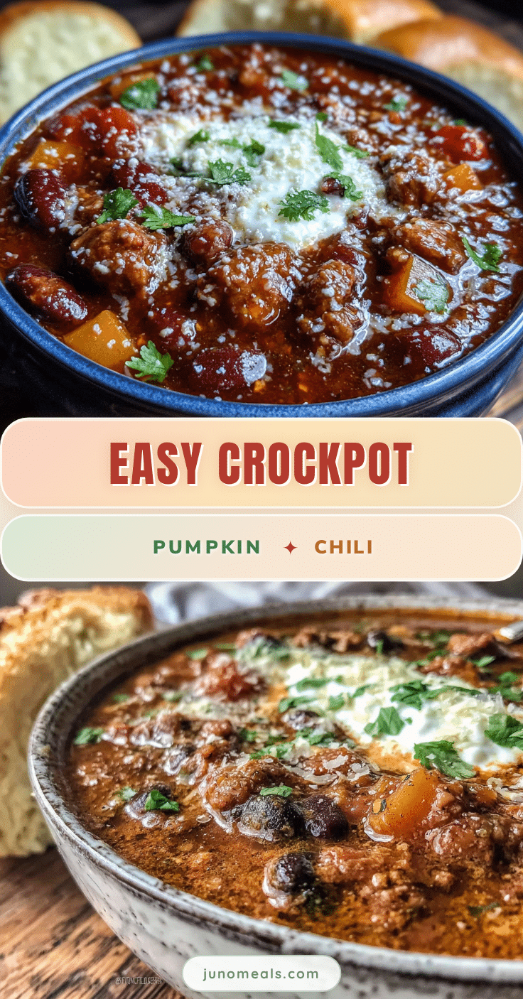 crockpot chili with pumpkin and black beans recipe