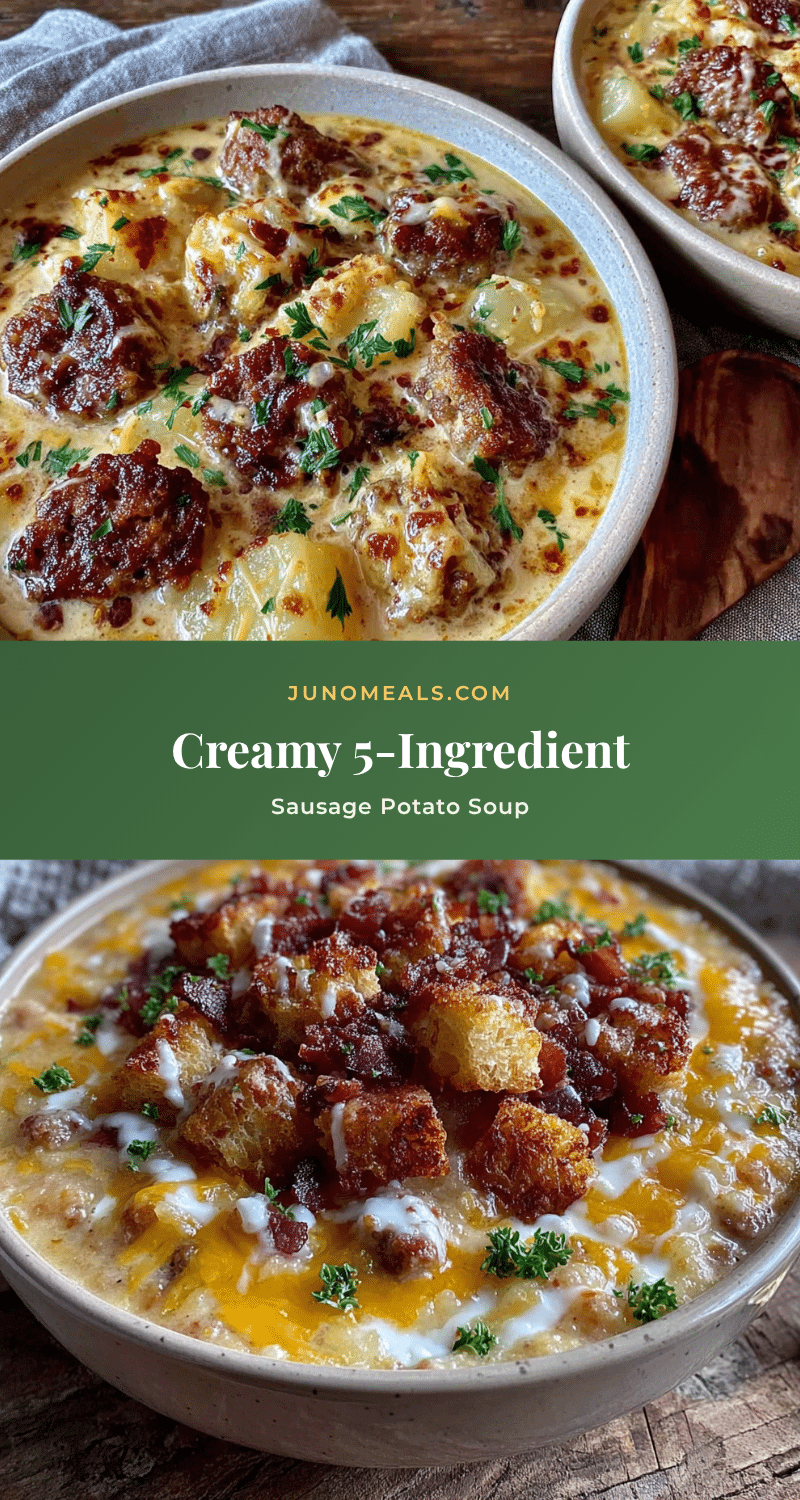 easy 5-ingredient sausage potato soup recipe