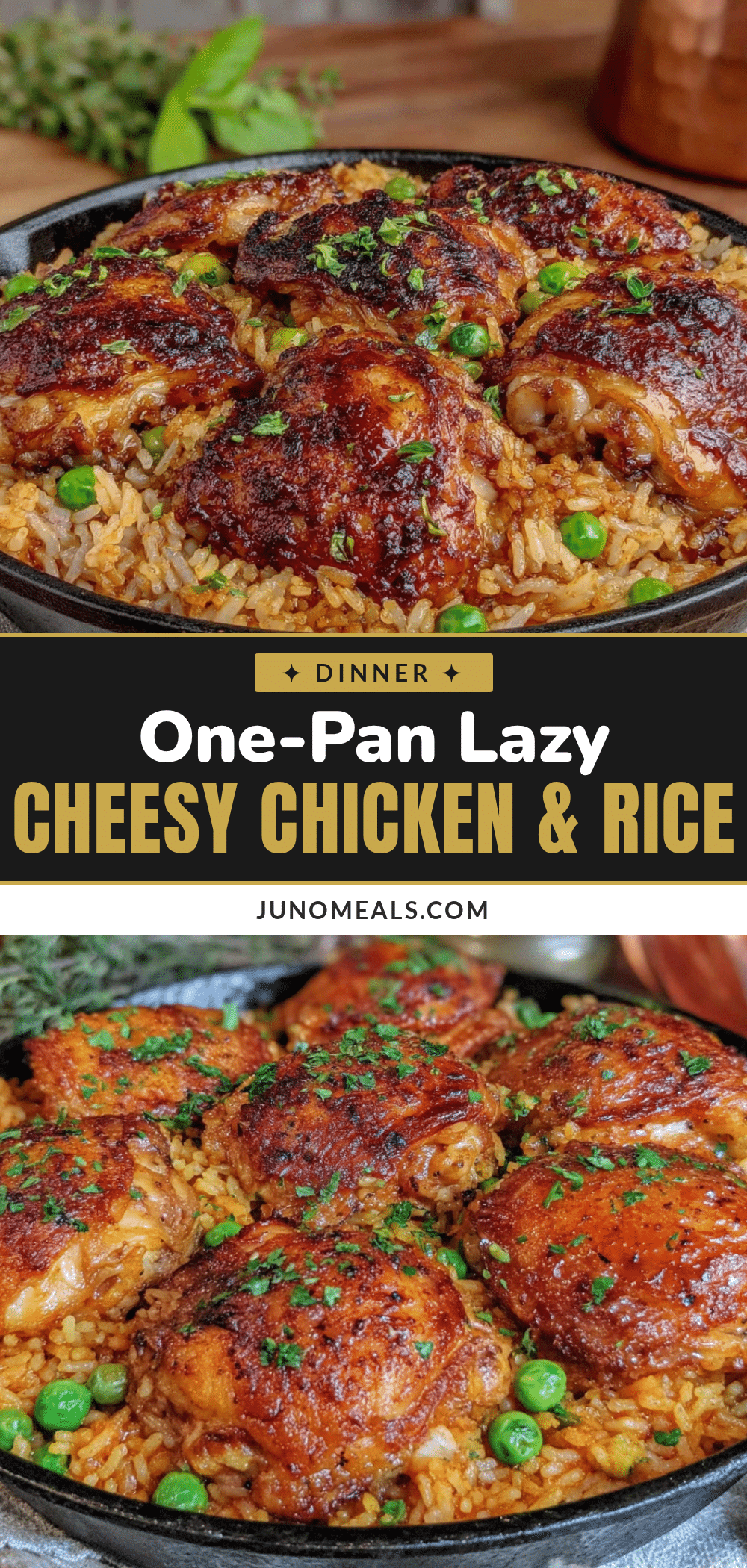 easy one-pan lazy chicken and rice recipe