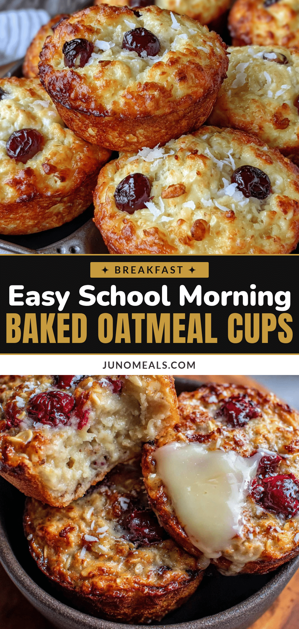 easy overnight baked oatmeal cups recipe