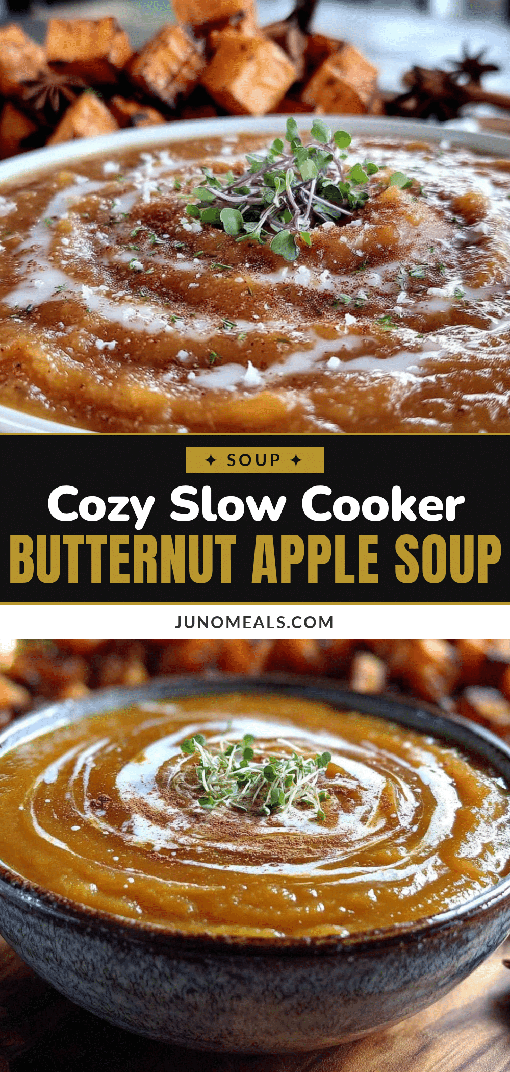 easy slow cooker butternut squash apple soup recipe