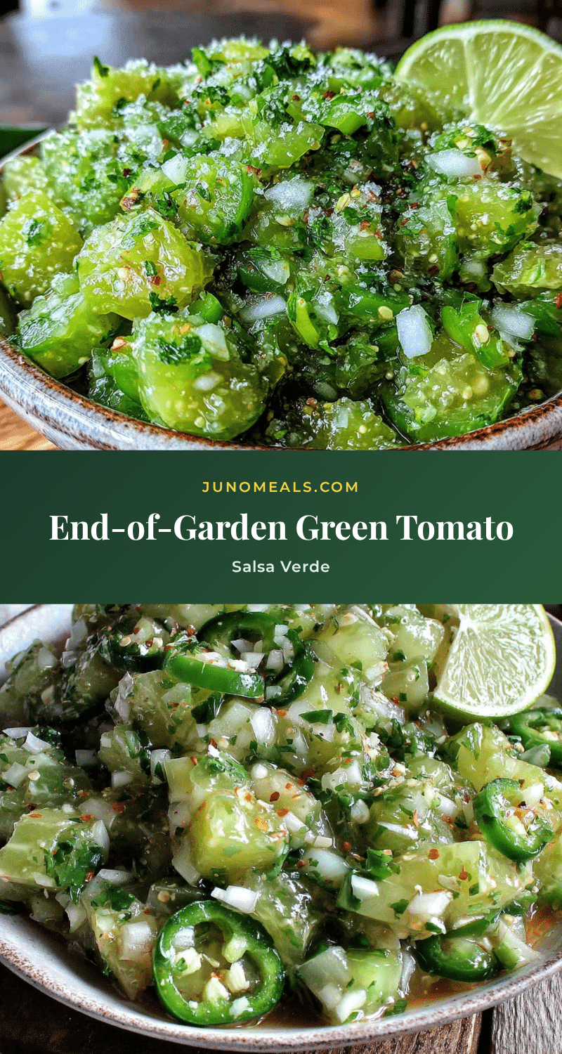 fresh green tomato salsa verde recipe