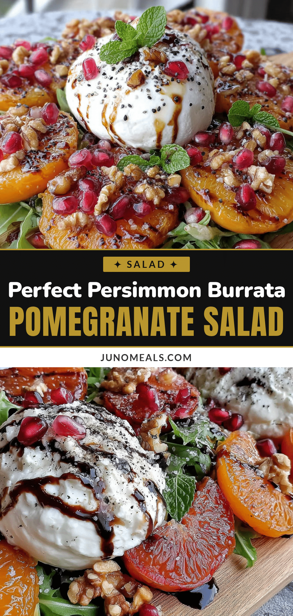 fresh persimmon burrata salad recipe