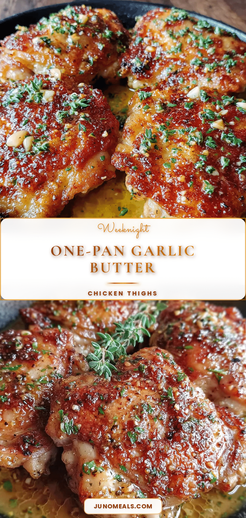 garlic butter chicken thighs recipe