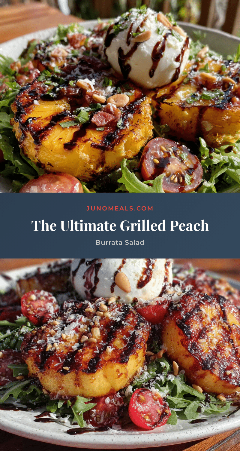 grilled peach burrata salad recipe