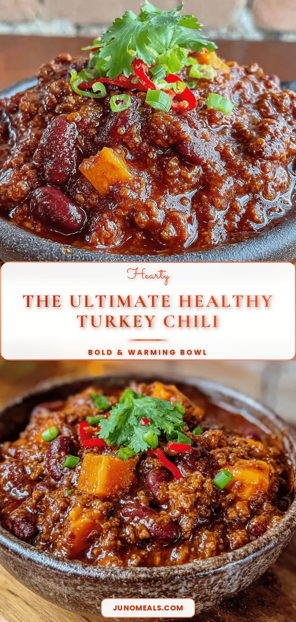 healthy turkey chili sweet potato white beans recipe