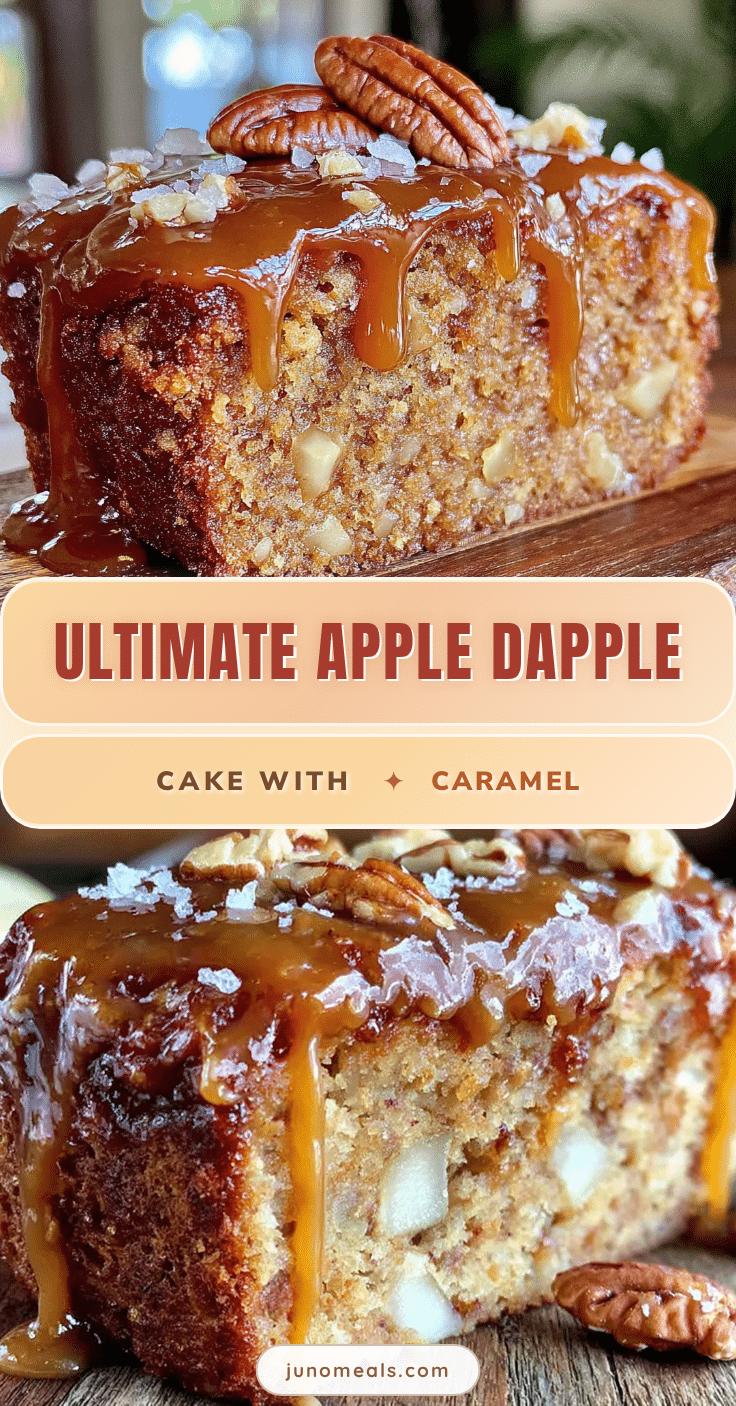 homemade apple dapple cake with caramel glaze recipe