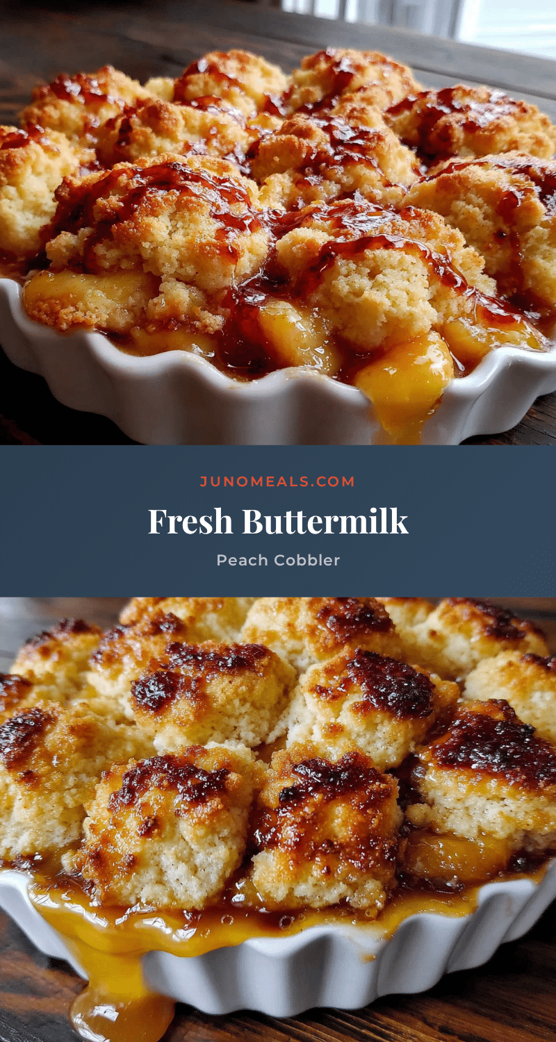 homemade peach cobbler with buttermilk biscuits recipe