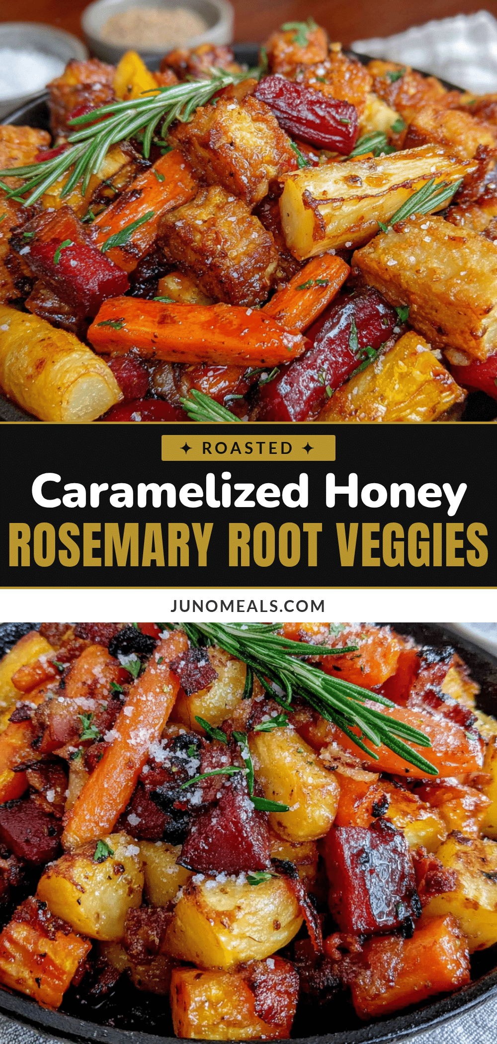 honey rosemary roasted root vegetable medley recipe