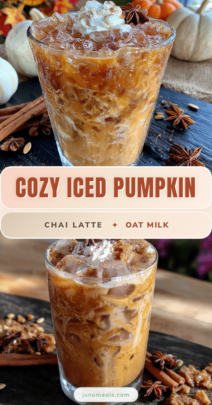 iced pumpkin chai latte with oat milk recipe