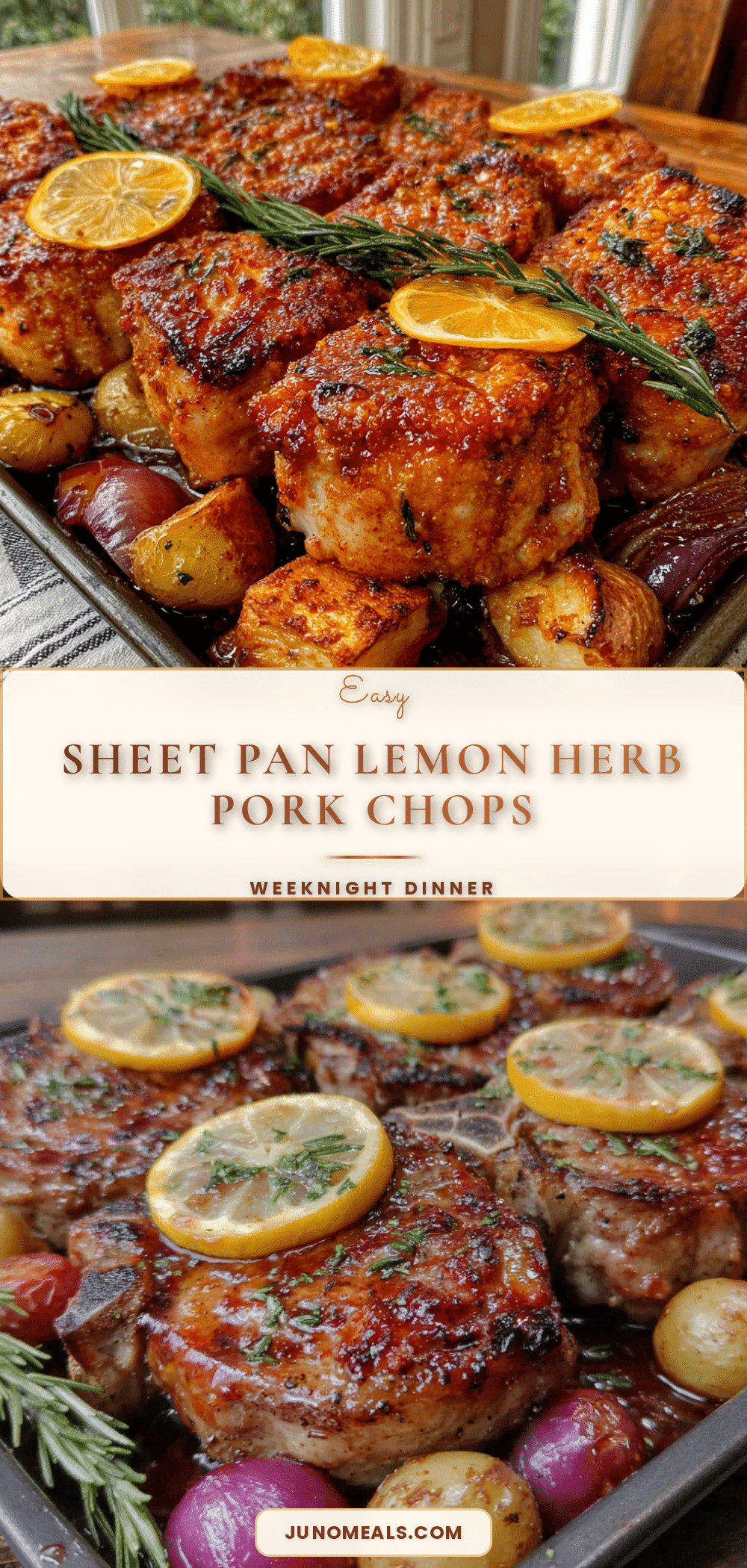 lemon herb pork chops recipe