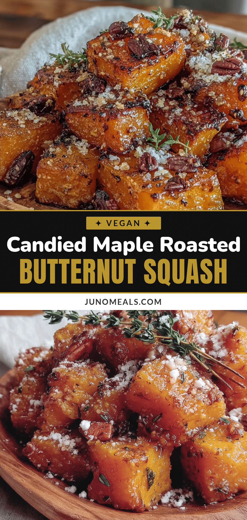 maple roasted butternut squash with pecans recipe