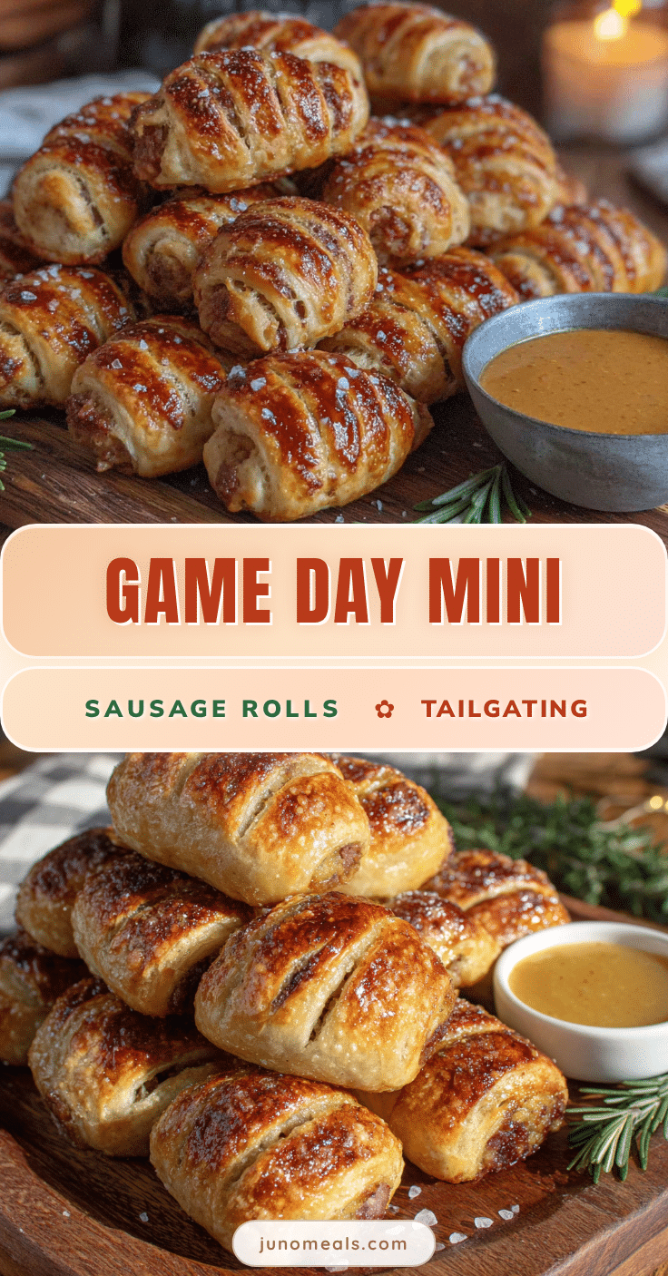 mini football sausage rolls recipe