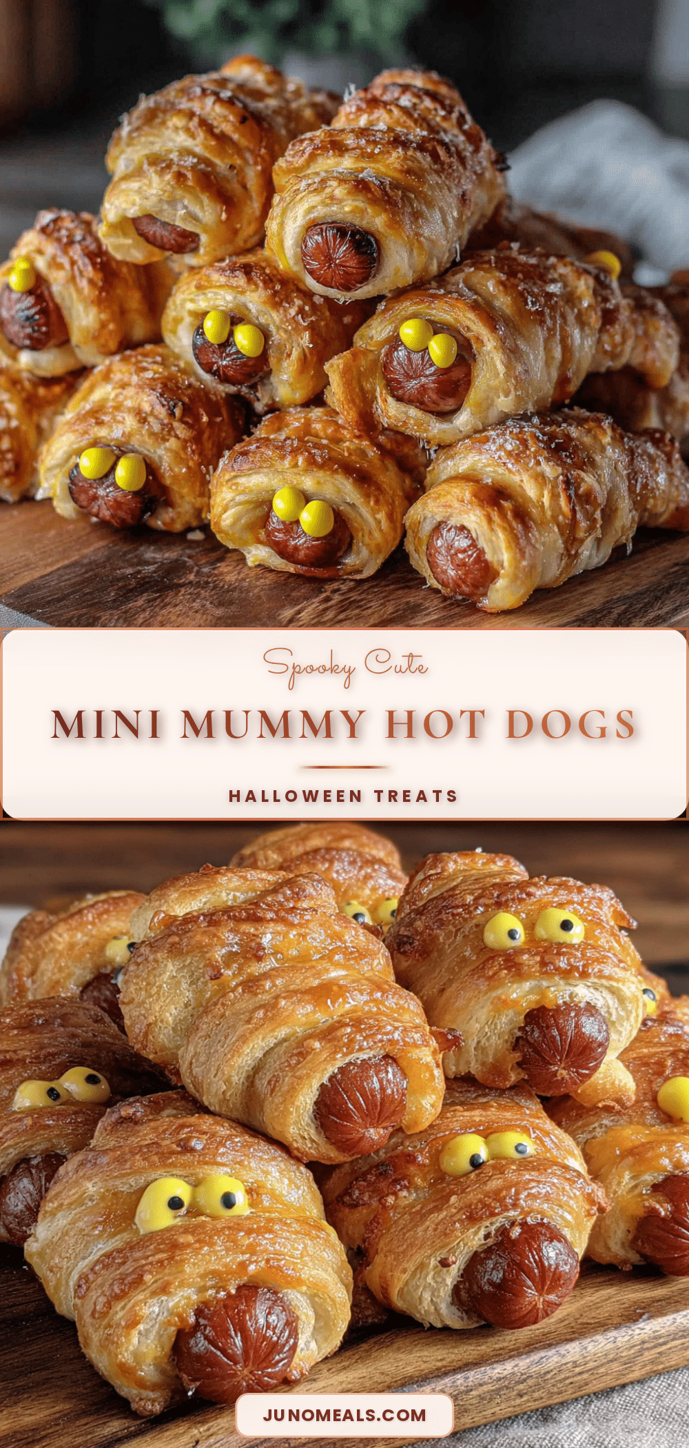 mini mummy hot dogs recipe