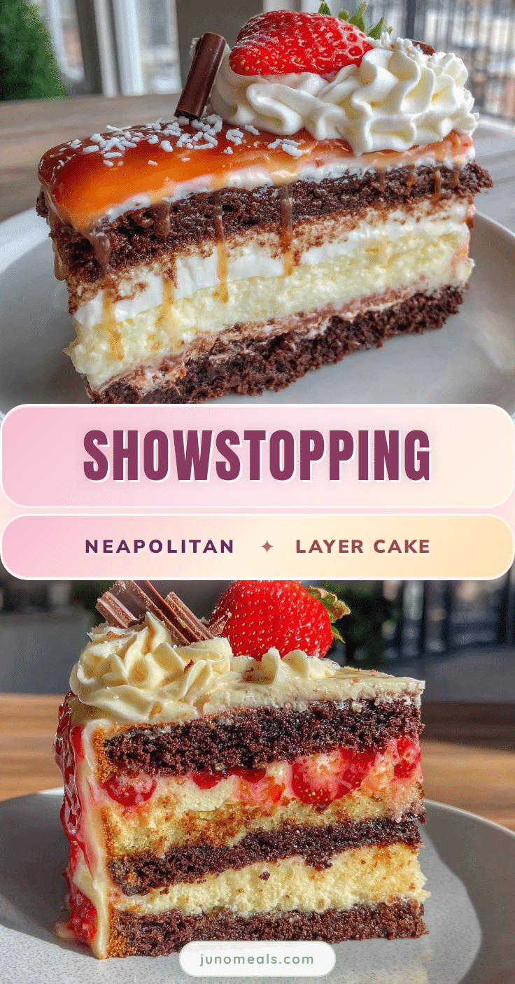 Neapolitan layer cake recipe