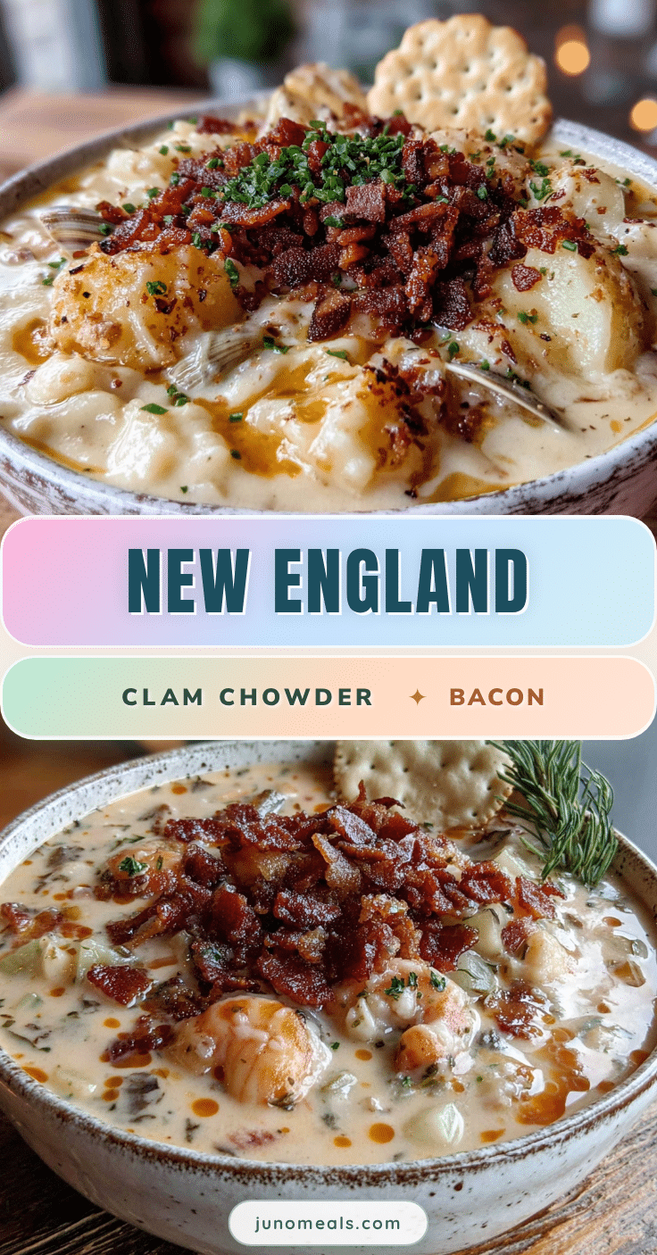 new england clam chowder with applewood bacon recipe