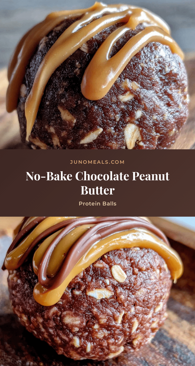 no-bake chocolate peanut butter protein balls recipe