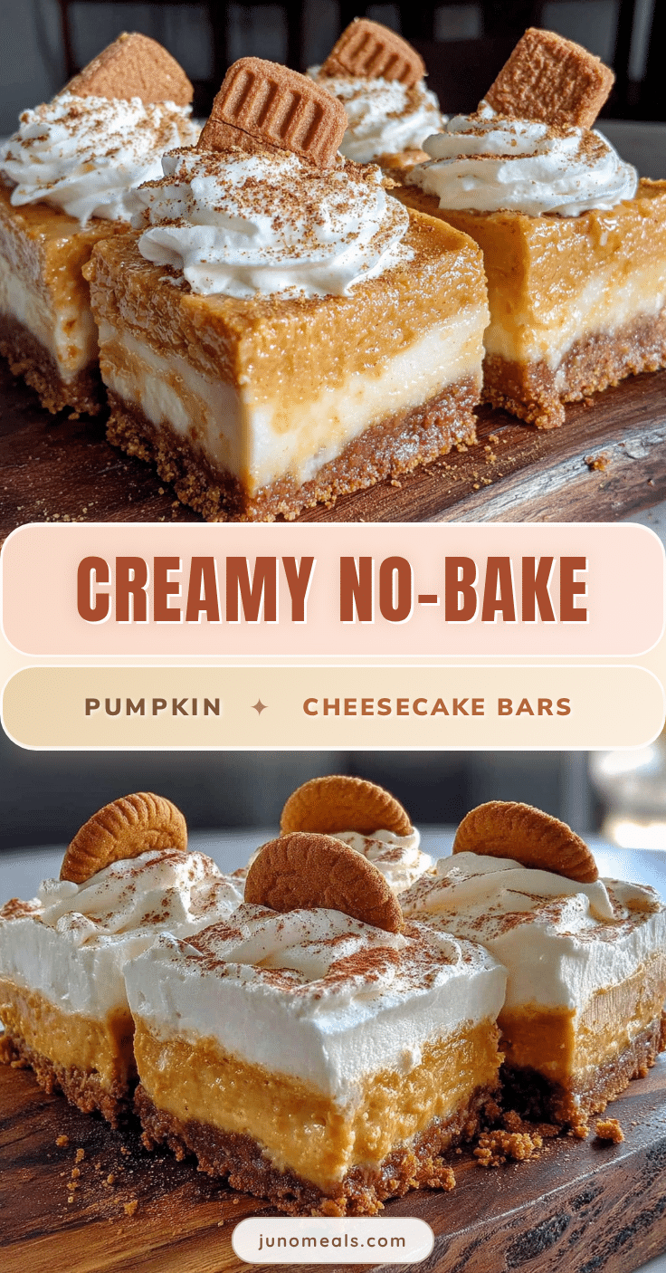 no-bake pumpkin cheesecake bars recipe