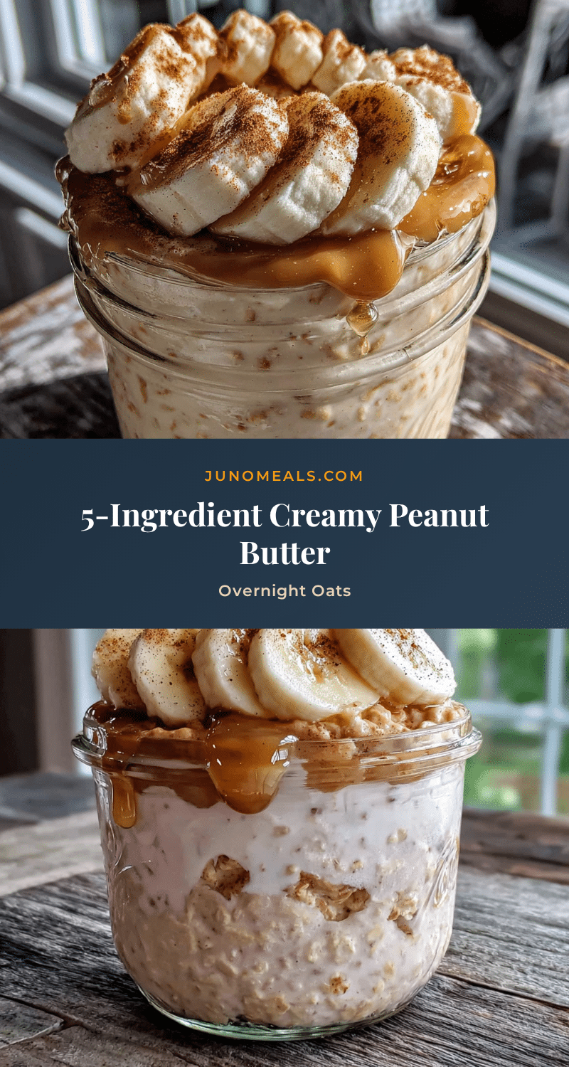 peanut butter banana overnight oats recipe