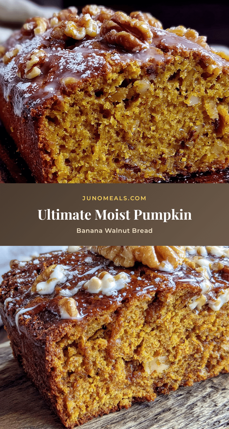 pumpkin banana walnut bread recipe