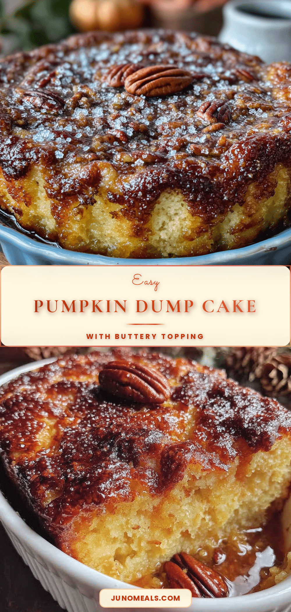 pumpkin dump cake recipe