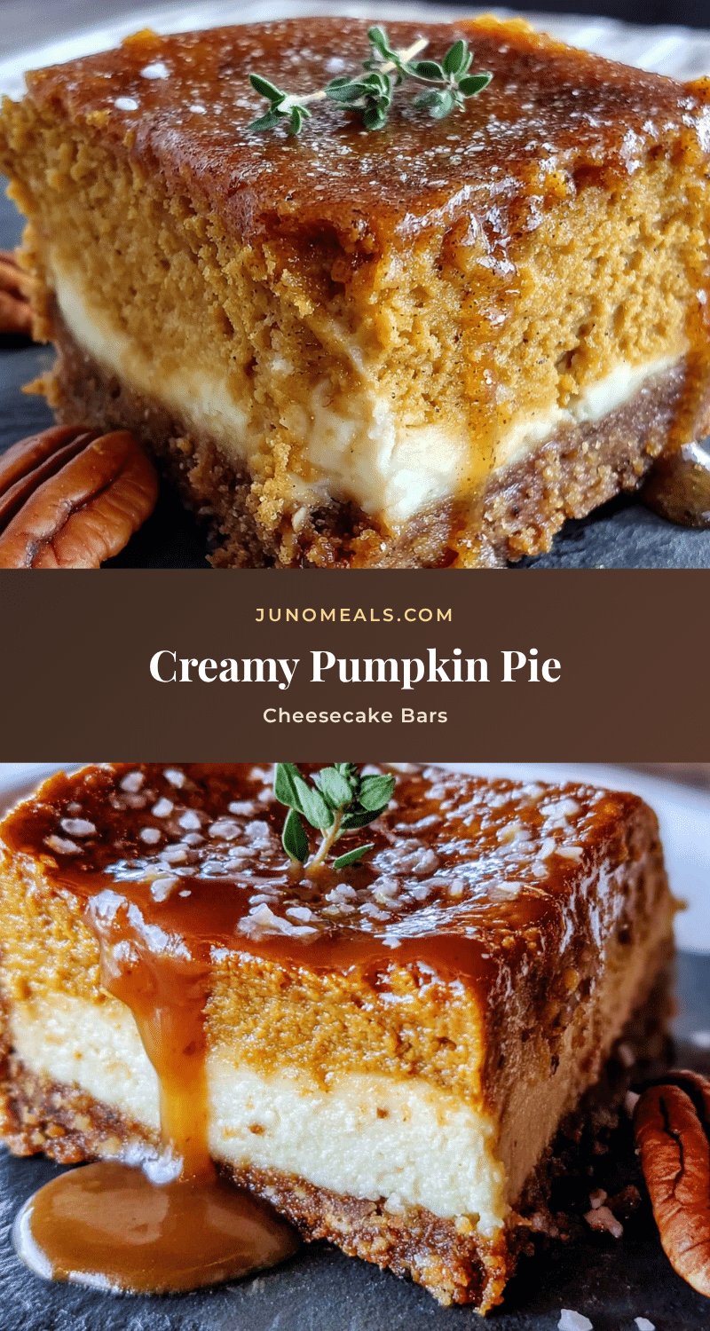 pumpkin pie cheesecake bars recipe
