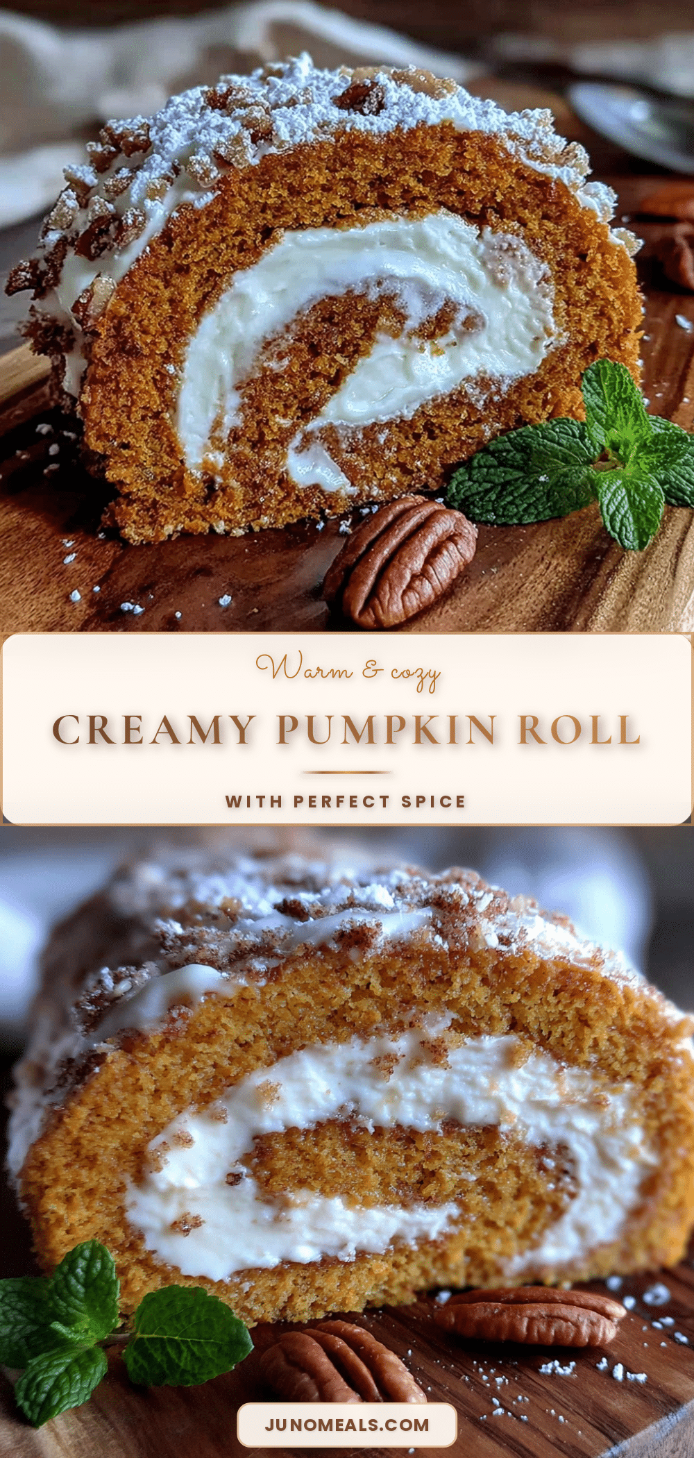 pumpkin roll with cream cheese filling recipe