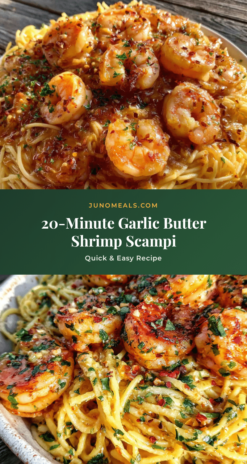 quick garlic shrimp scampi pasta recipe