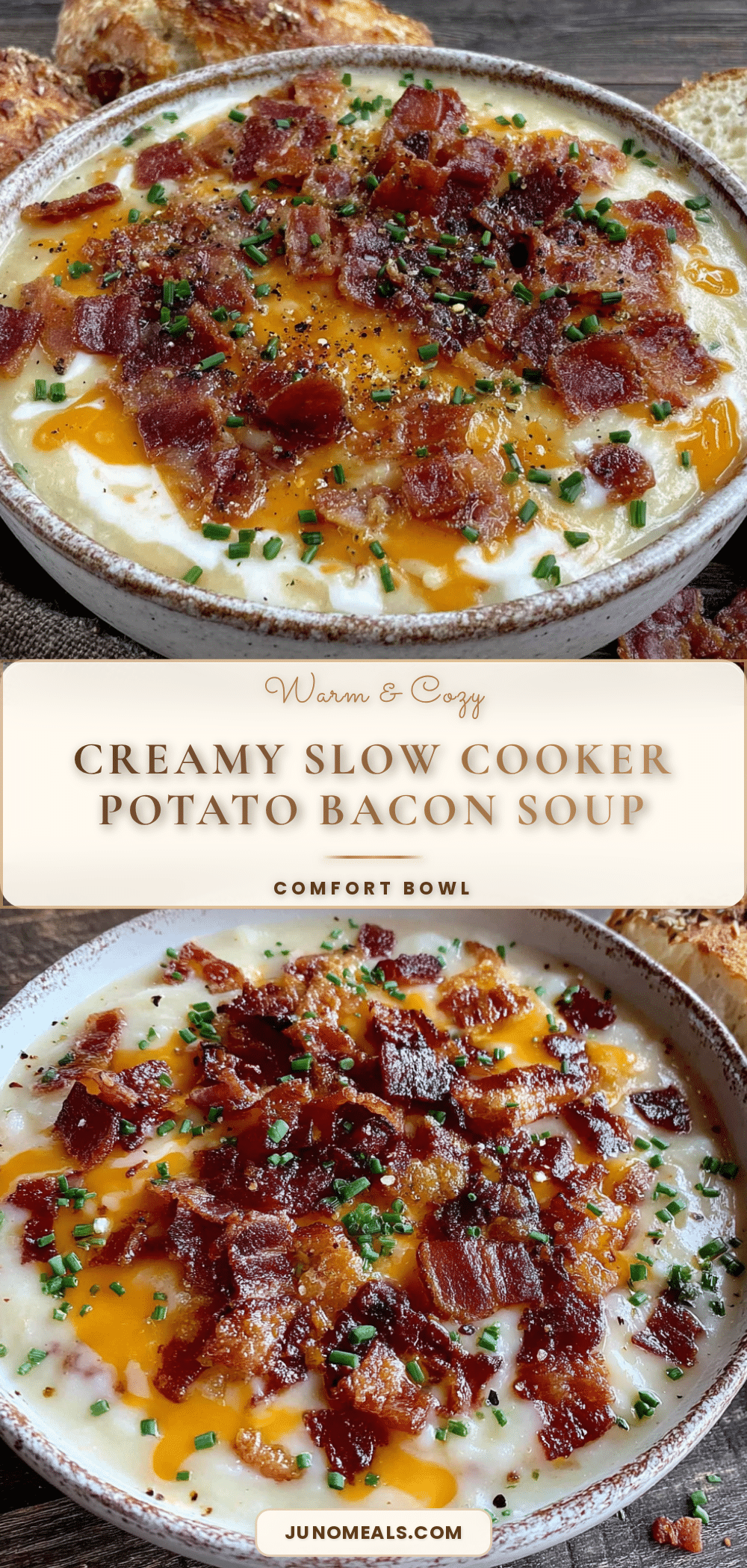 slow cooker potato soup with bacon recipe