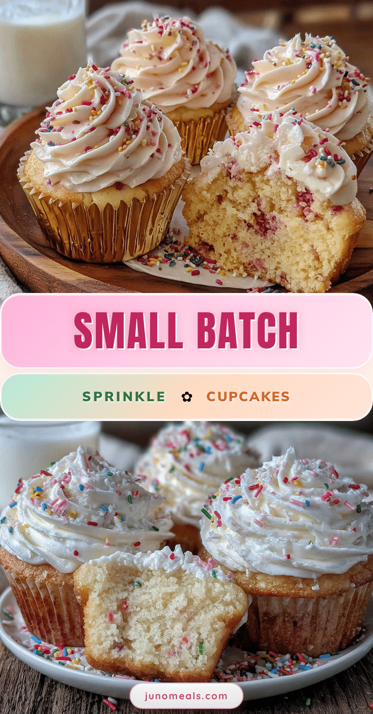 small-batch birthday cake cupcakes recipe