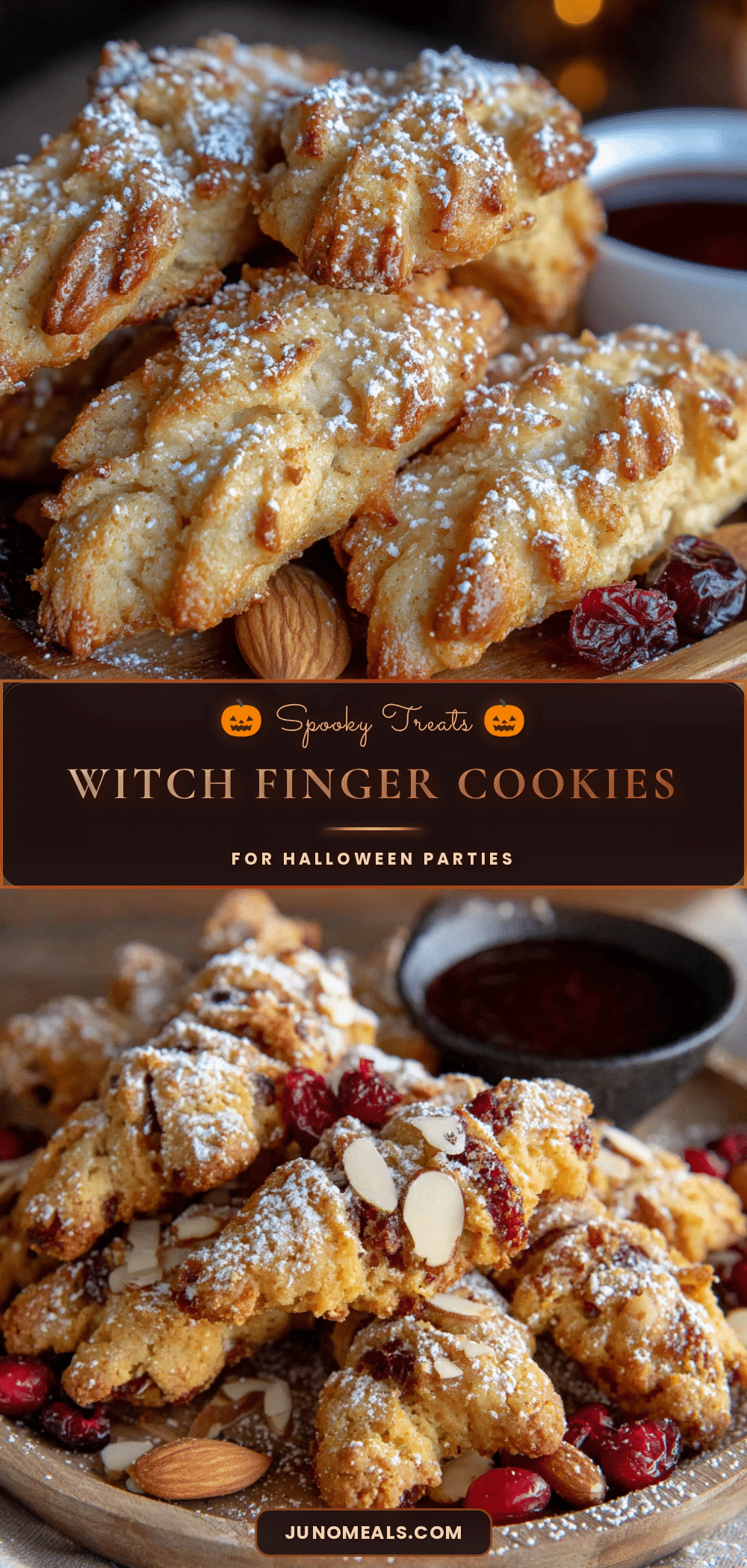 witch finger cookies for halloween recipe