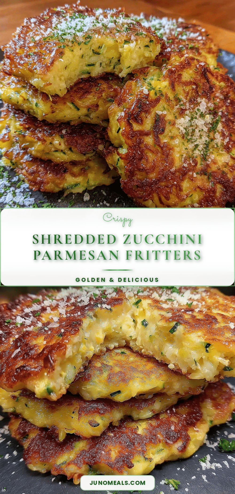 zucchini parmesan fritters recipe