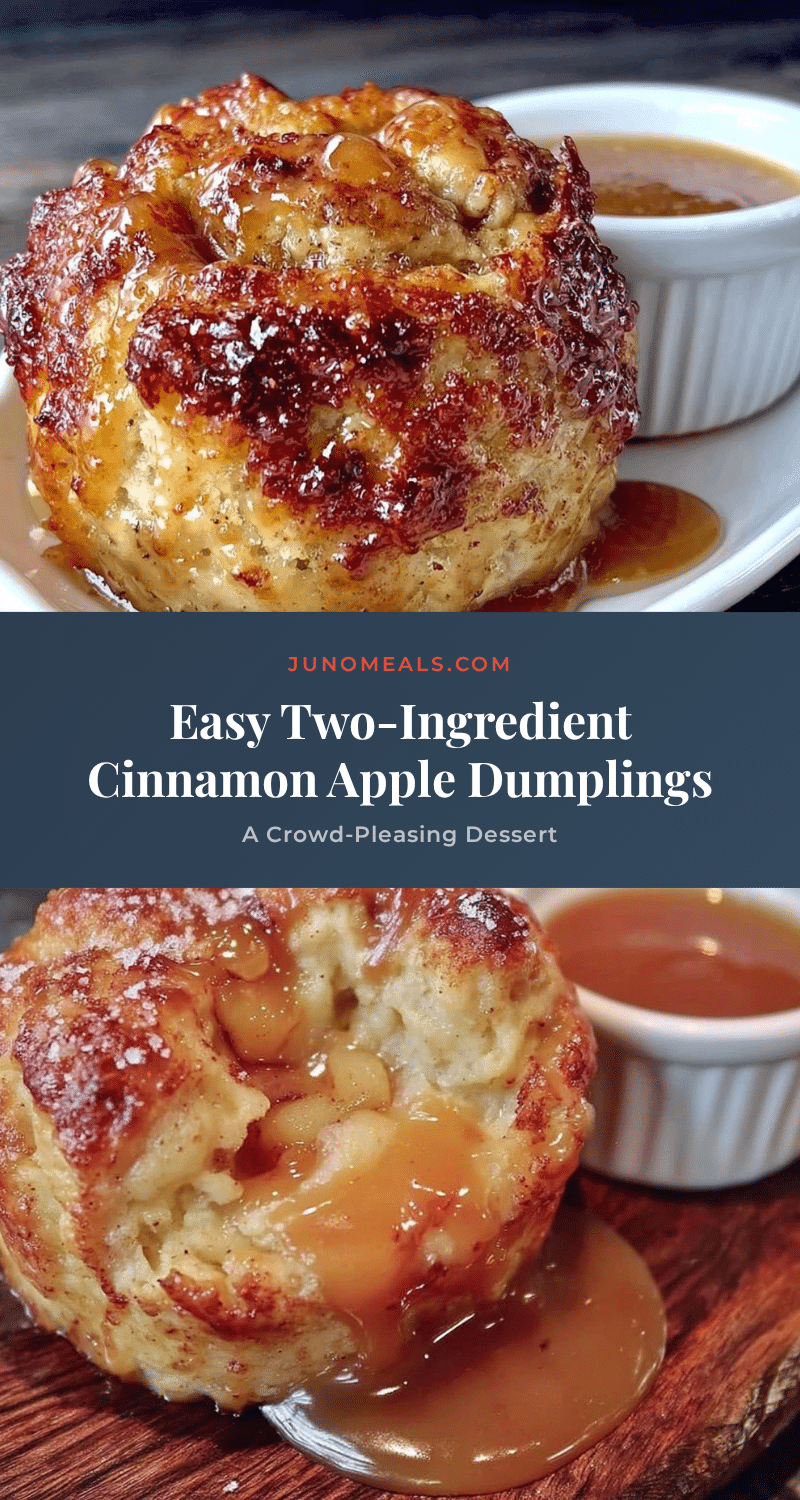 2-ingredient cinnamon apple dumplings recipe