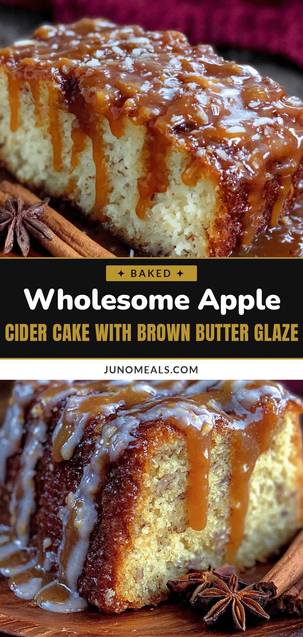 apple cider cake with brown butter glaze recipe