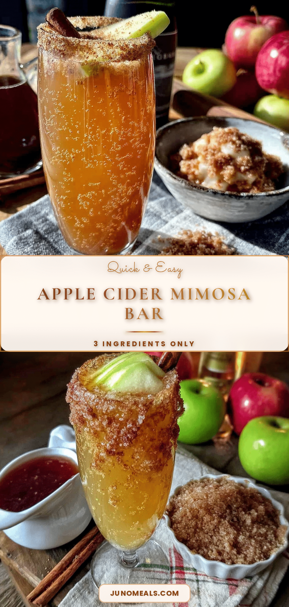 apple cider mimosa bar recipe