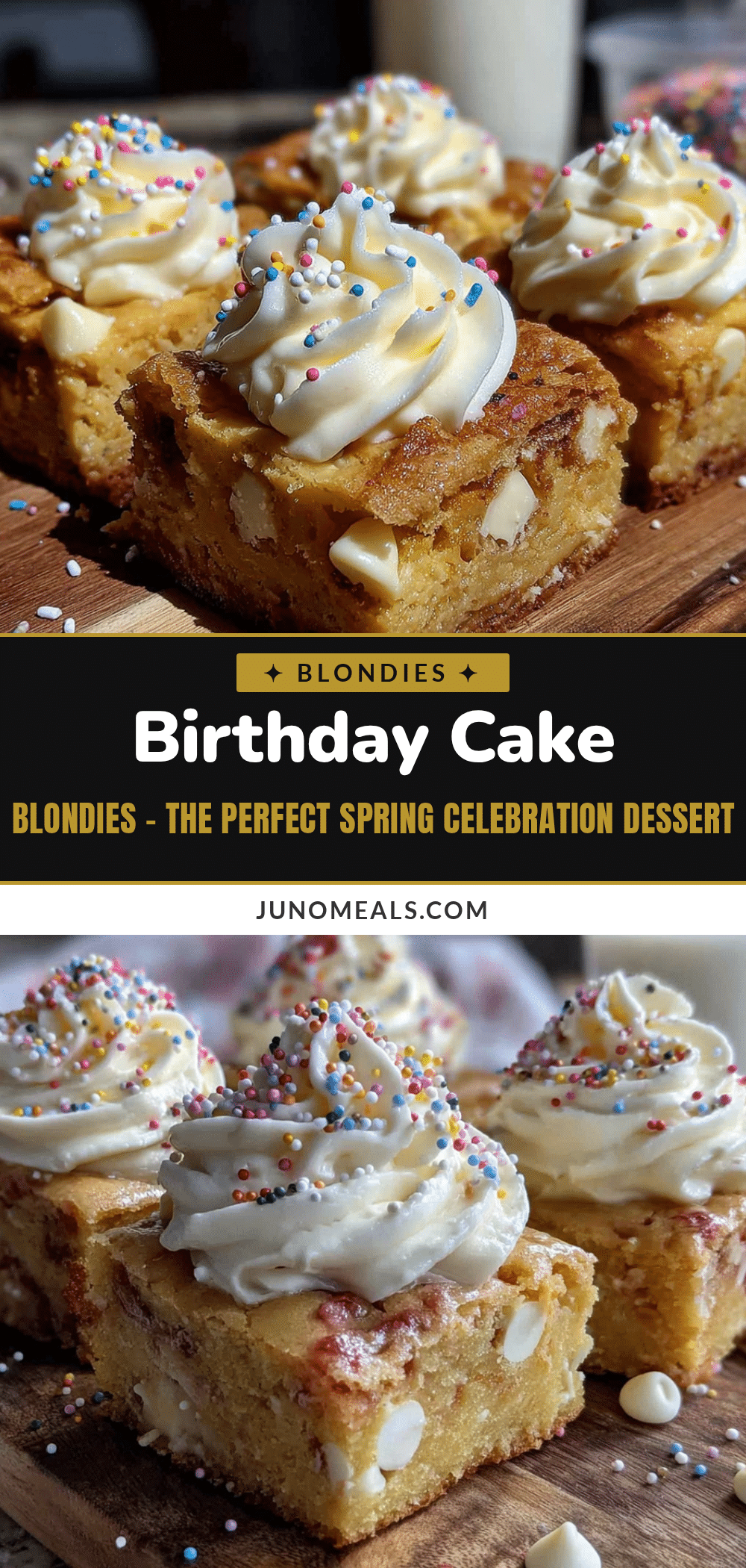 birthday cake blondies recipe