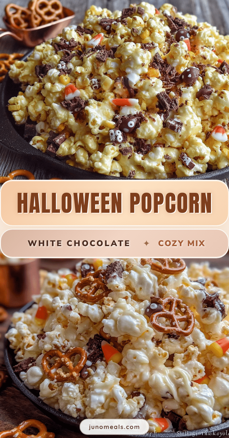 cozy halloween popcorn mix recipe
