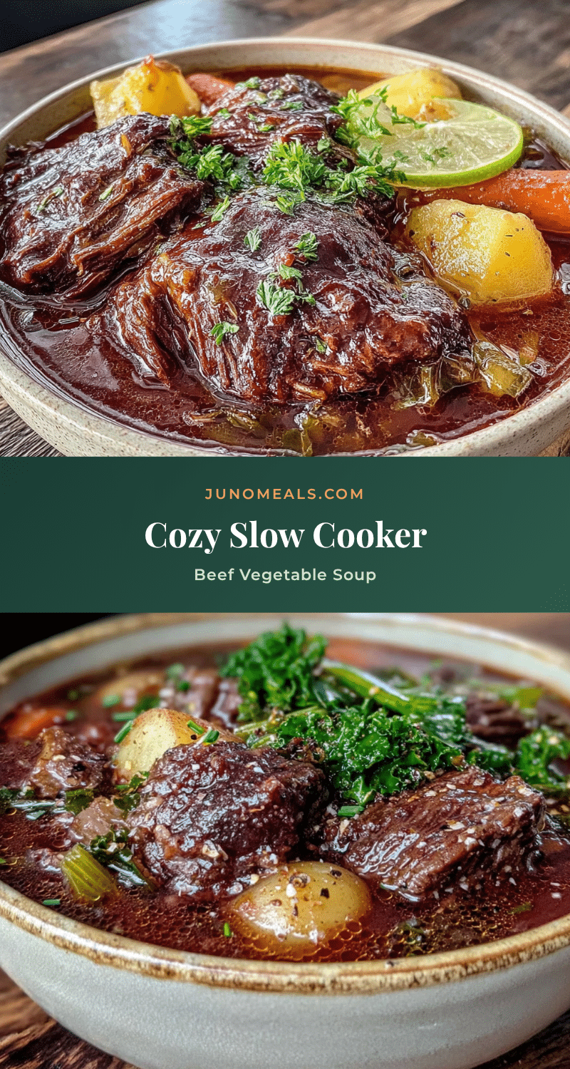 cozy slow cooker beef vegetable soup recipe