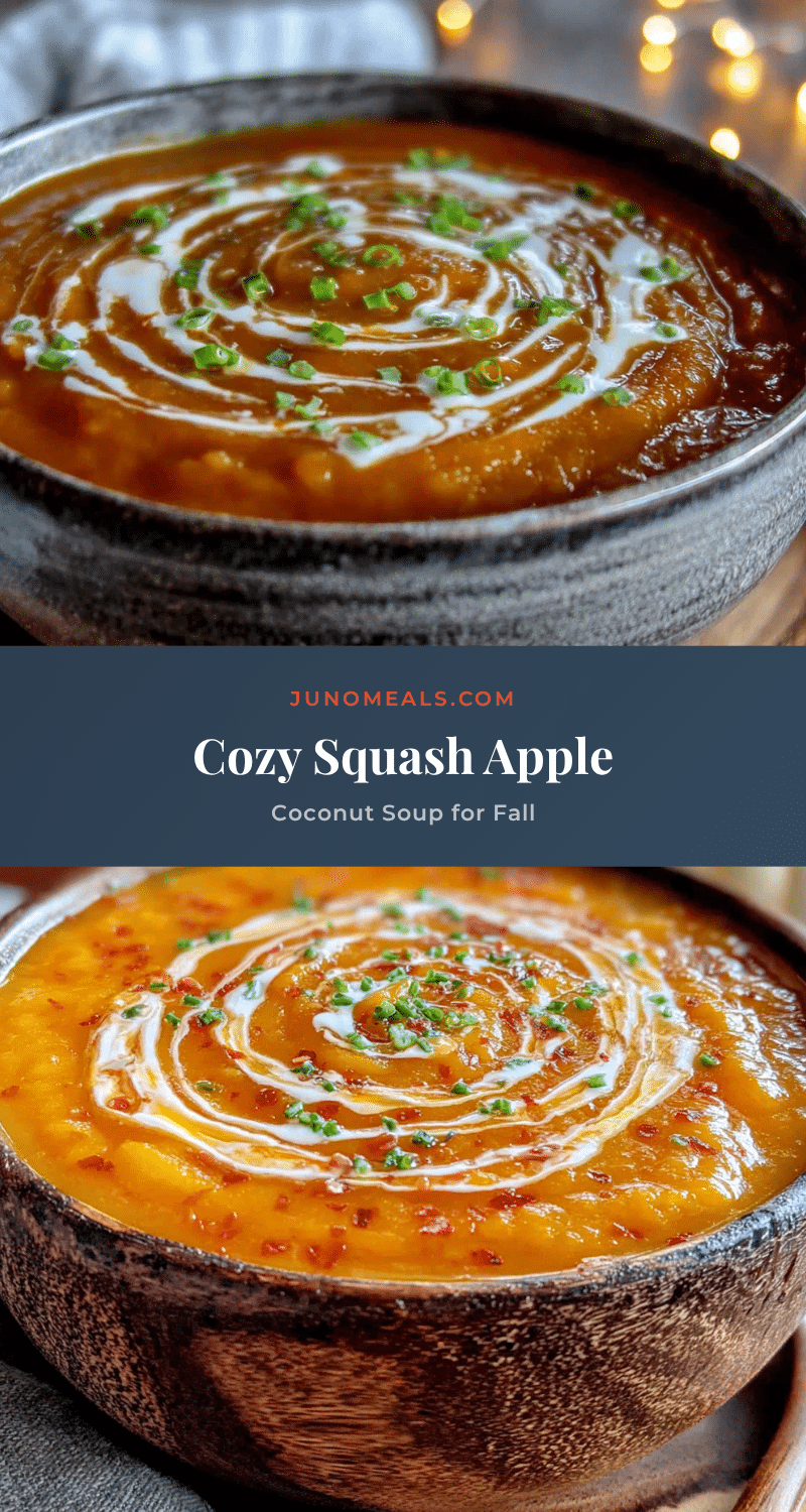 cozy squash apple coconut soup recipe