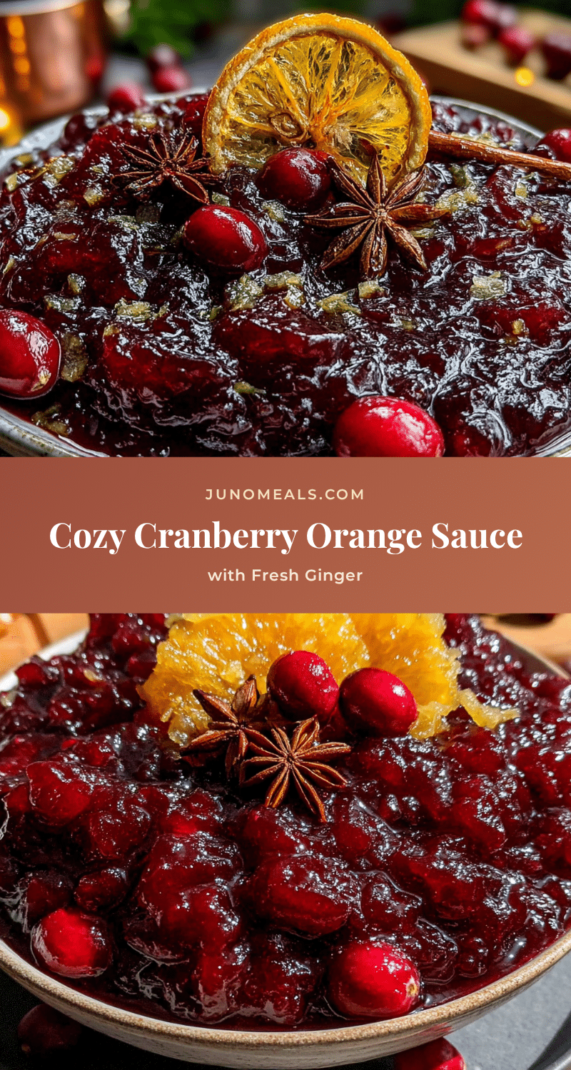 cranberry orange sauce with fresh ginger recipe