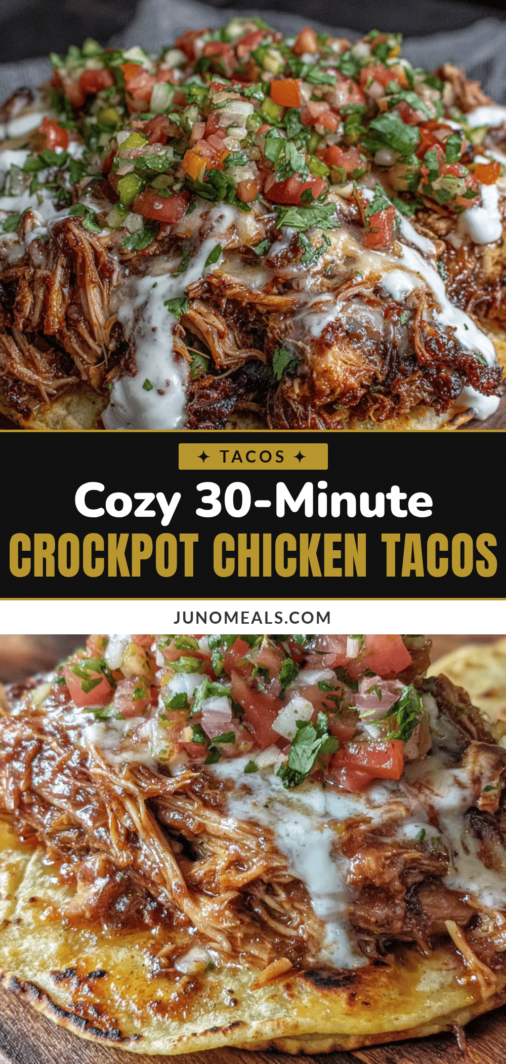 crockpot chicken tacos recipe