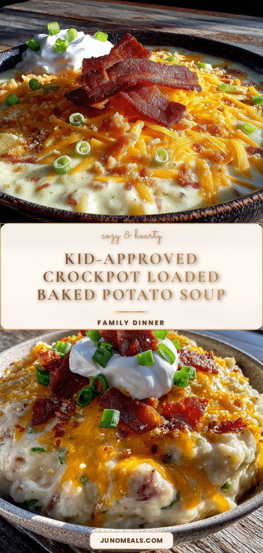 crockpot loaded baked potato soup recipe