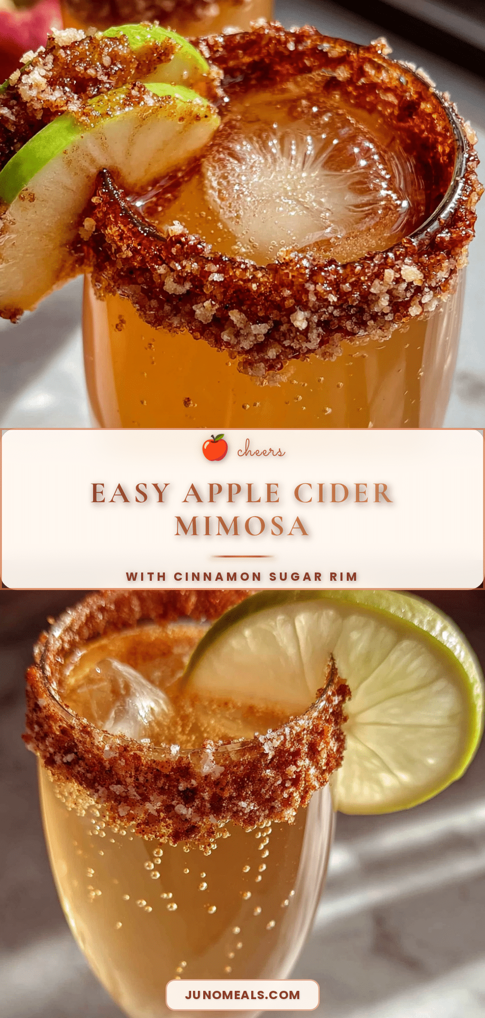 easy apple cider mimosa recipe