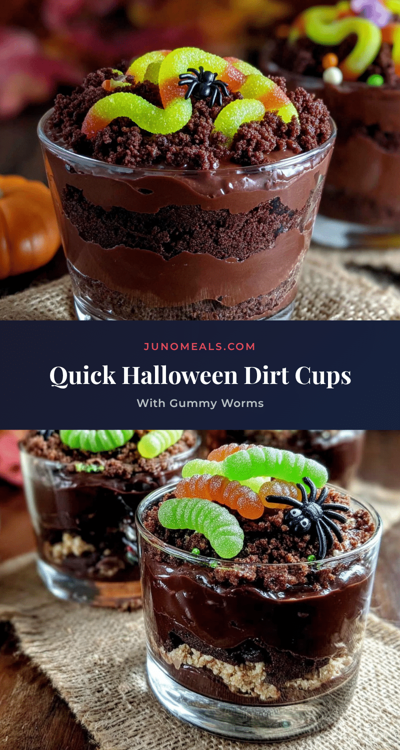 easy halloween dirt cups recipe