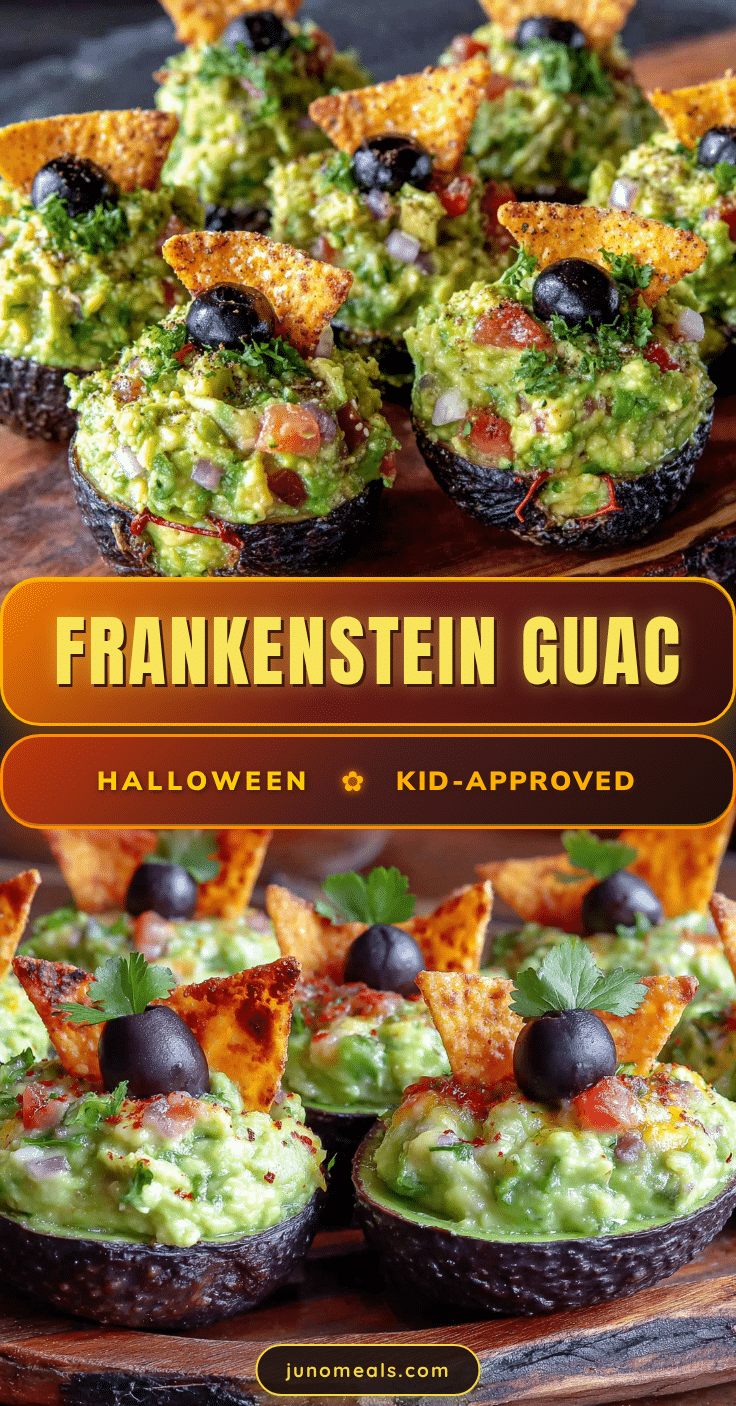 Frankenstein guacamole cups recipe