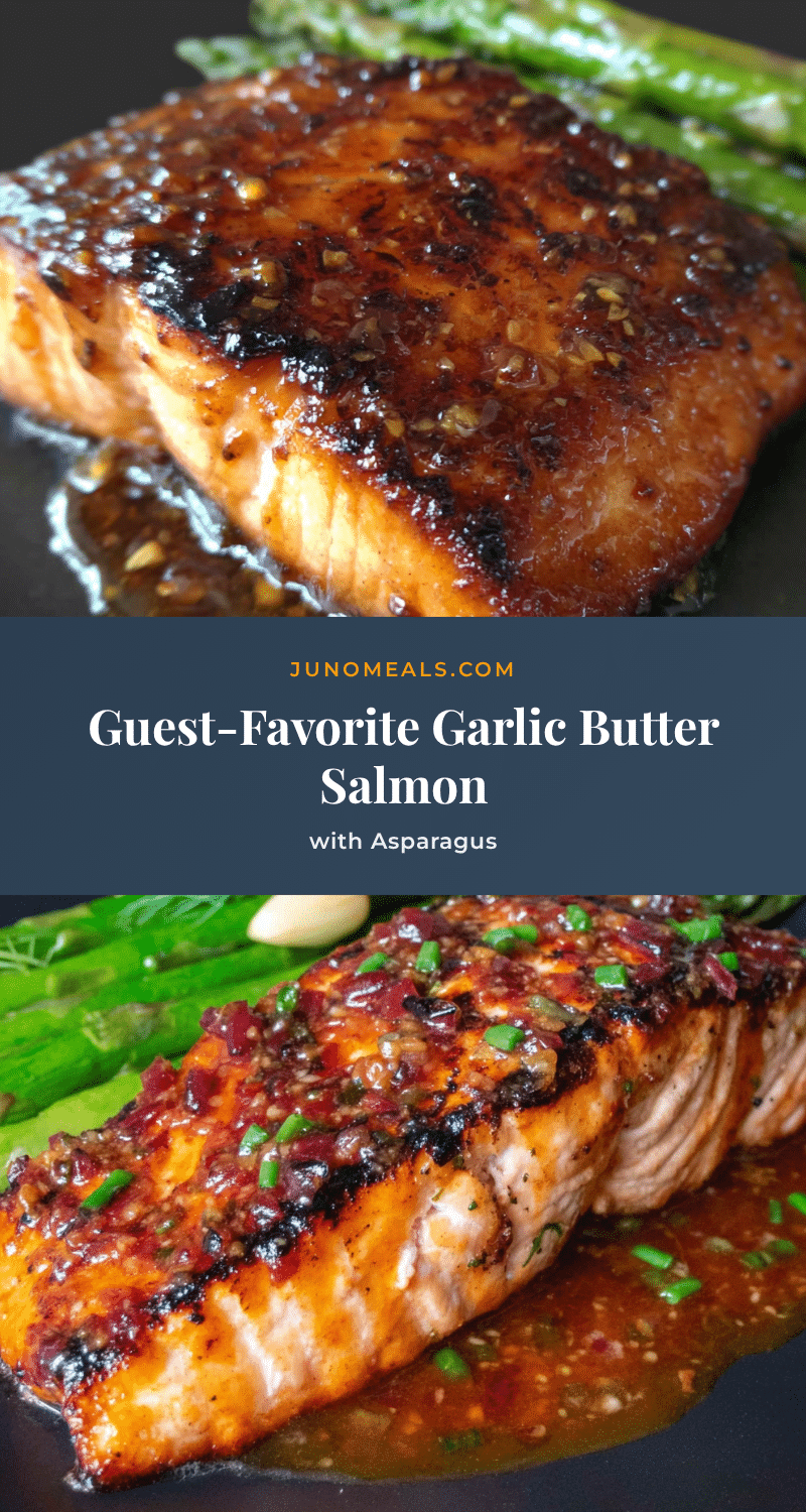 garlic butter salmon with asparagus recipe
