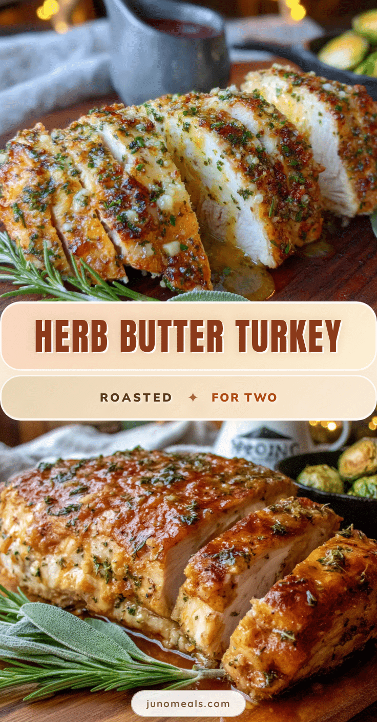 herb butter roasted turkey breast for two recipe