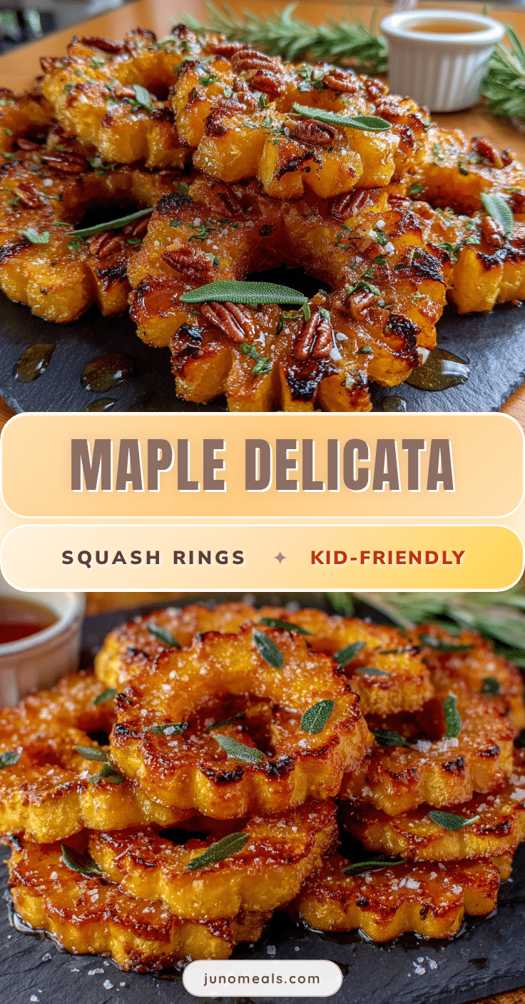 maple roasted delicata squash rings recipe