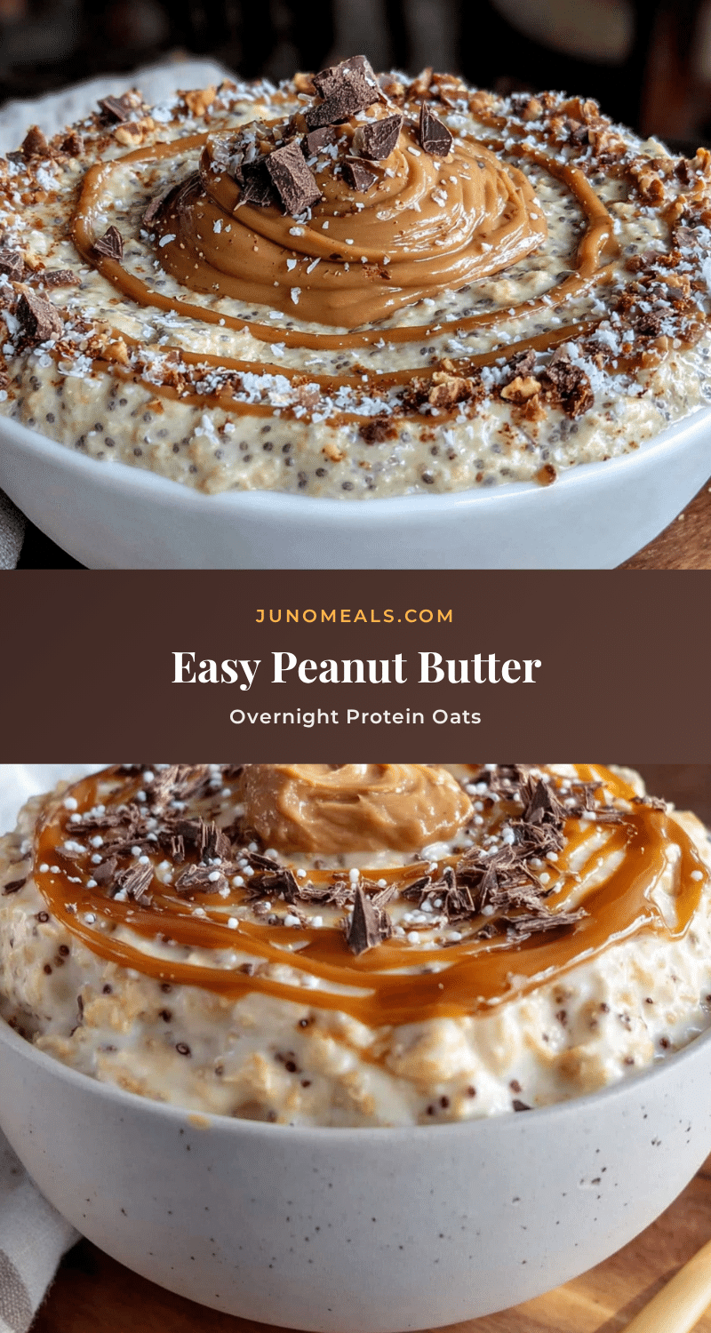 peanut butter overnight protein oats recipe